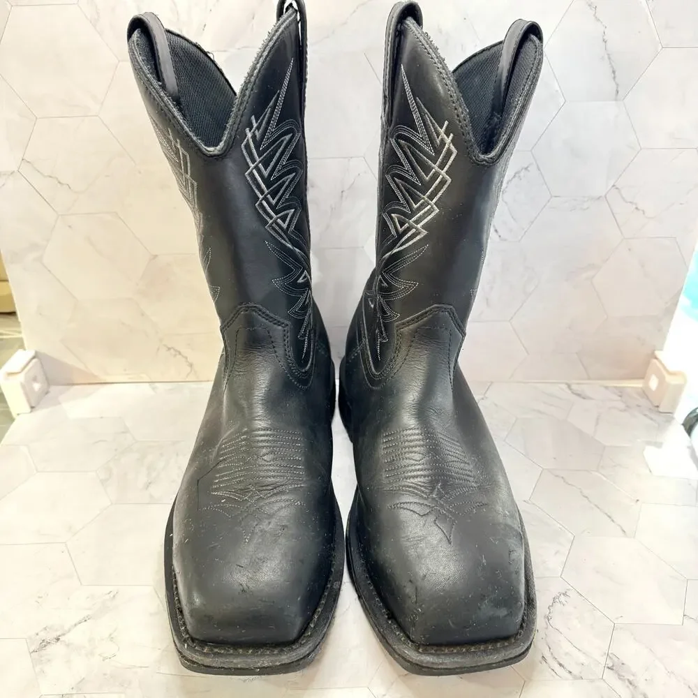 Irish Setter Boots 83956 Pull On Black Sz 9 EE Waterproof Square Steel Toe